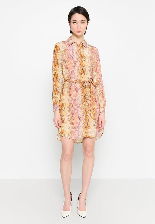 MARCIANO BY GUESS NEXT LEVEL SHIRT DRESS Orange (ZZO2N2K52-J00) Women