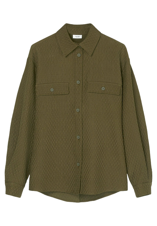 Marc O'Polo DENIM Overshirt aus Seersucker-Jacquard (OP521U02A-M11) Women