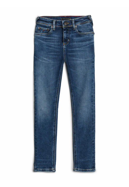 Tommy Hilfiger Scanton Y Slim Dark Wash Jeans (TO124A07S-K11) Kids