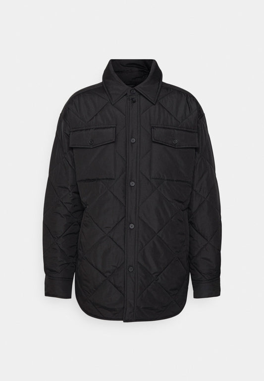 Marc O'Polo DENIM Padded solid overshirt, buttons, pockets Black (OP522T01Q-Q11) Men