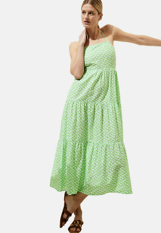 Marks & Spencer Pure Cotton Printed Midaxi Beach Dress Neon Green (QM421C0GE-M11) Women