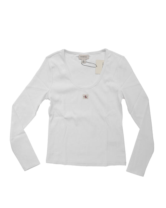 Calvin Klein Womens T-Shirt LV047D218GYAA White