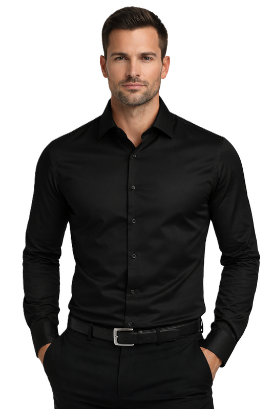 ESPADA Shirt SLIM FIT 7164/Black 60/40 (8194) Men