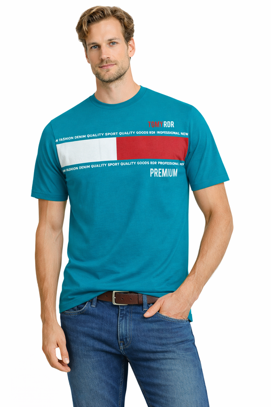 JUMPER T-SHIRT T-shirt Men's Turquoise (9254) Men