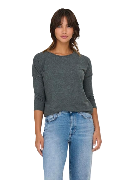 ONLY Blouse Women's ONLGLAMOUR TOP JRS NOOS SCRAB/MELANGE (9382) Women