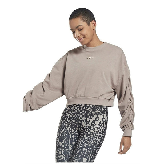 Reebok Sweatshirt Women's CROP TOP S KNIT FASHION COVER UP (7630) Women