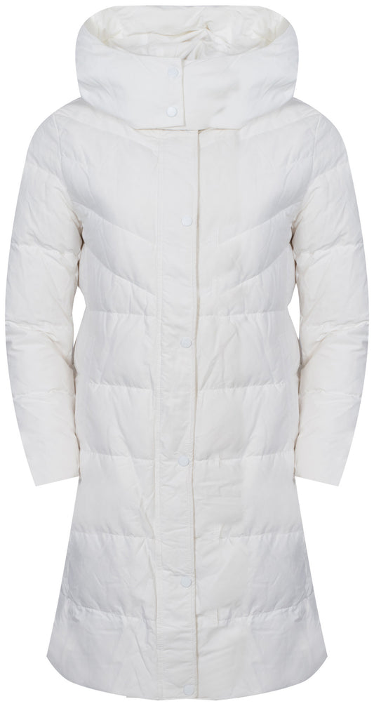 ROMEO GIGLI Coat PUCHOWY Women's Z Hooded G303 / PANNA (7896) Women