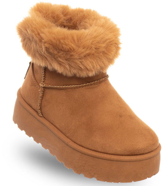 SOLO SOPRANI COUTURE Leather Ankle Boots Kids' HUGH PLAT GIRL CAMEL (5983) Kids