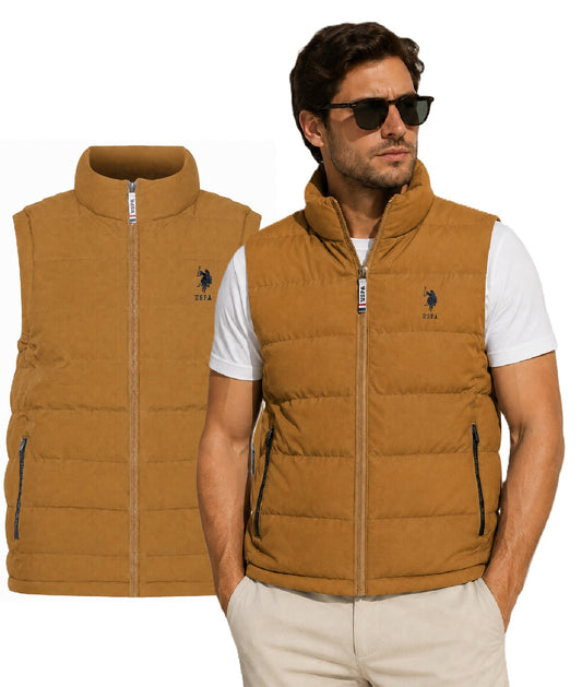 U.S. Polo Assn. Vest 103616 CAMEL (10010) Men