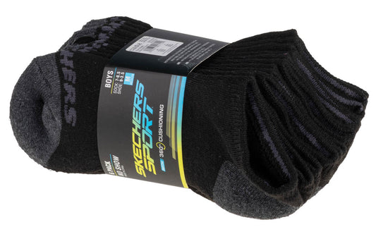 Skechers Boys 6pk No Show Socks S108264-BLK Kids