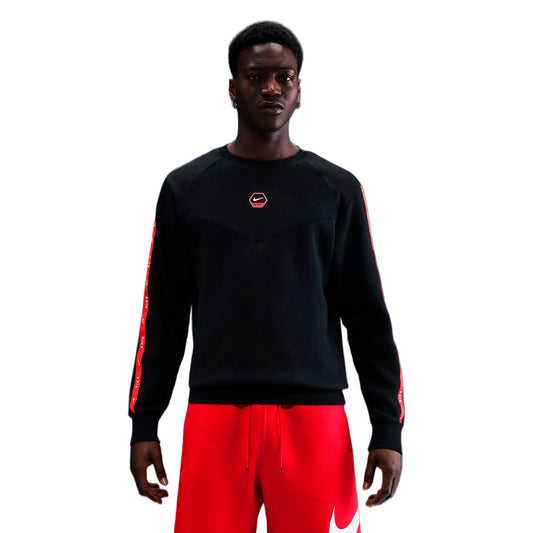Nike Sweatshirt Sportswear Crew Fleece Black (IH4286-010) Men